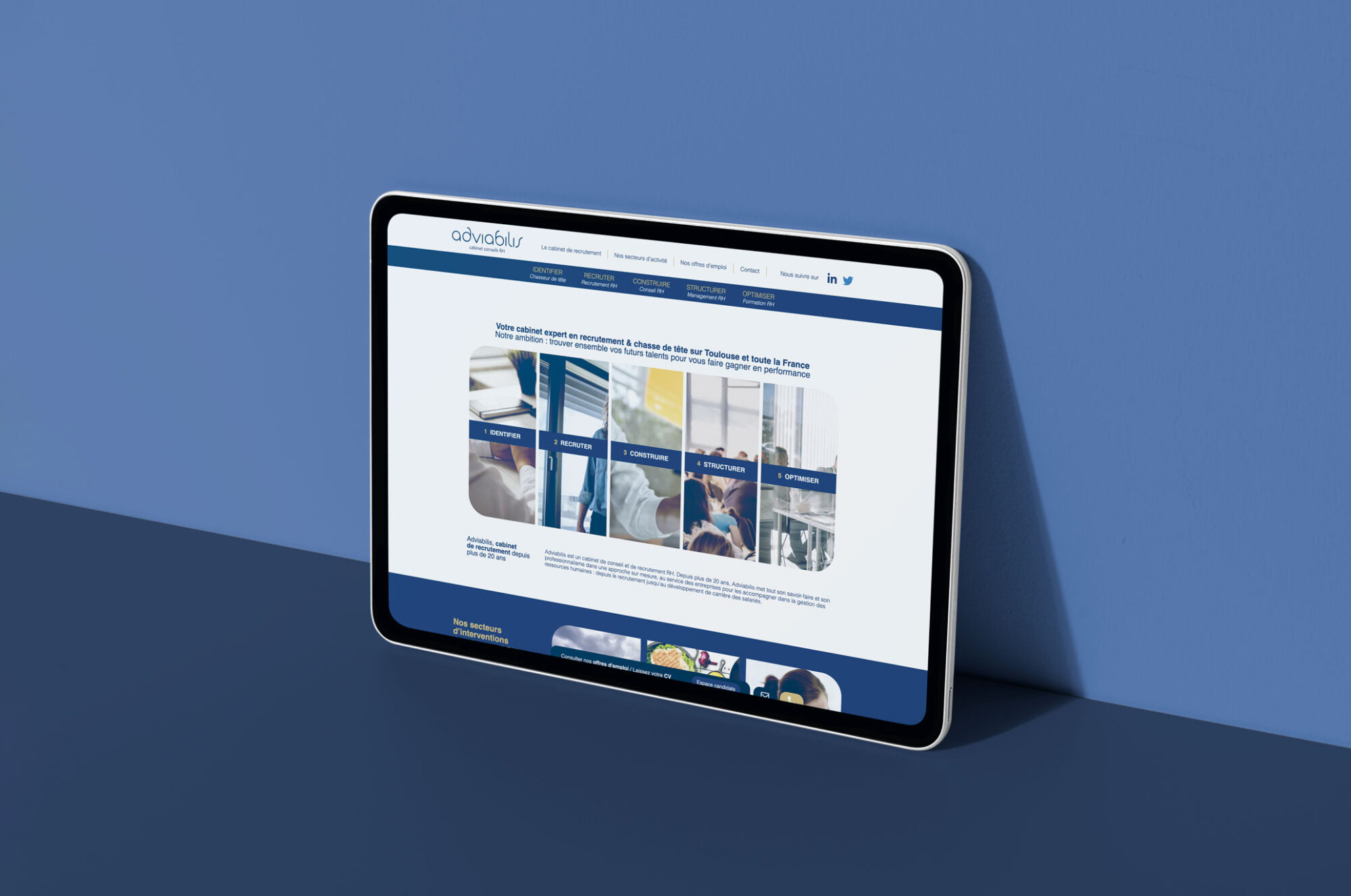 Création du site web Adviabilis