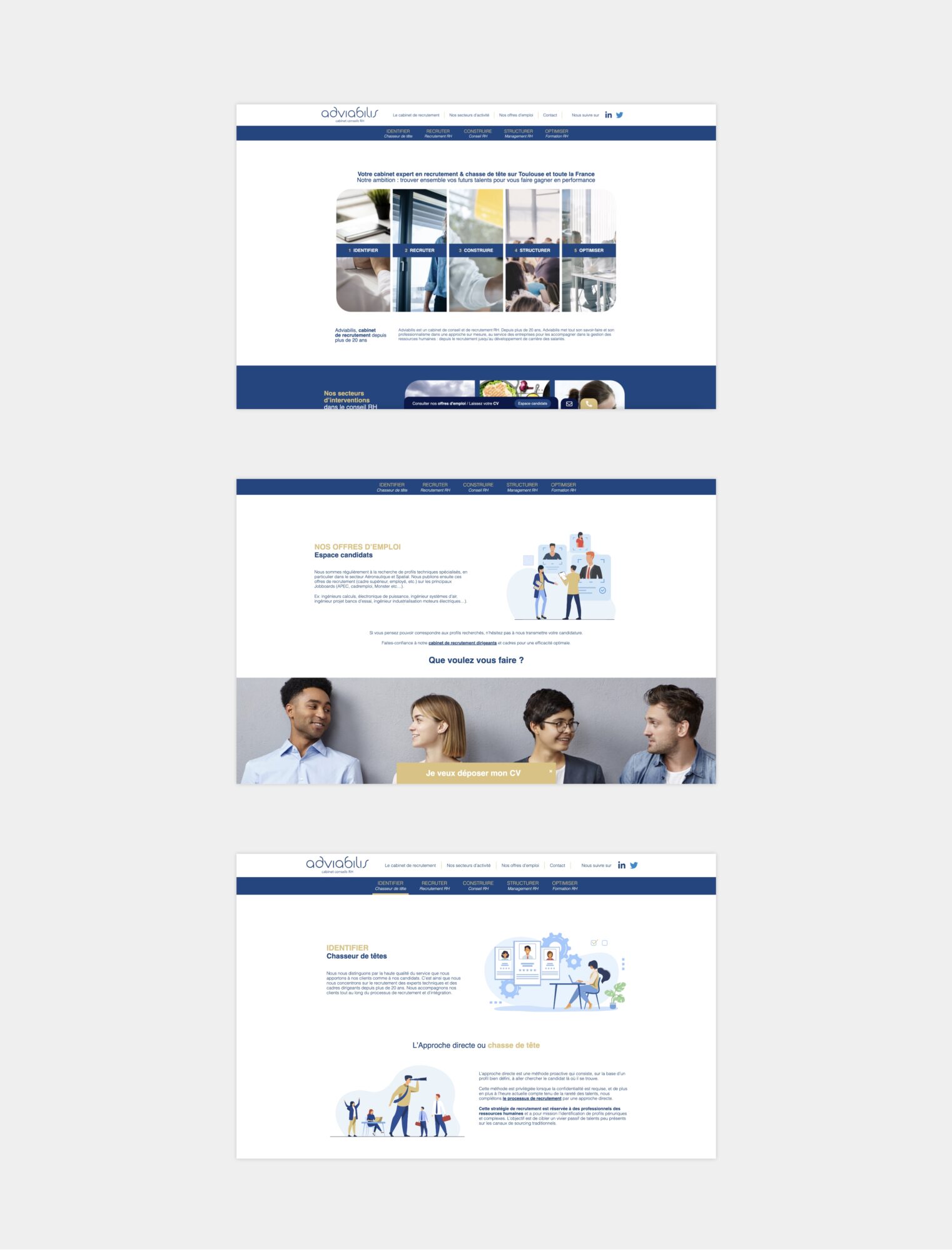 Création du site web Adviabilis