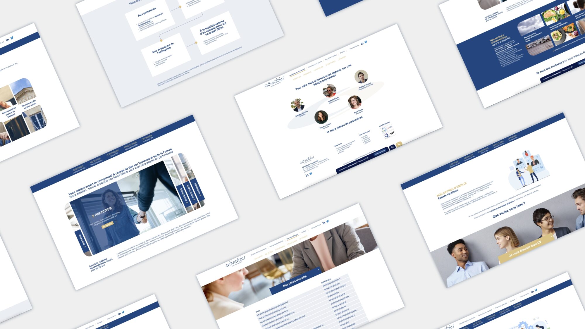 Création du site web Adviabilis