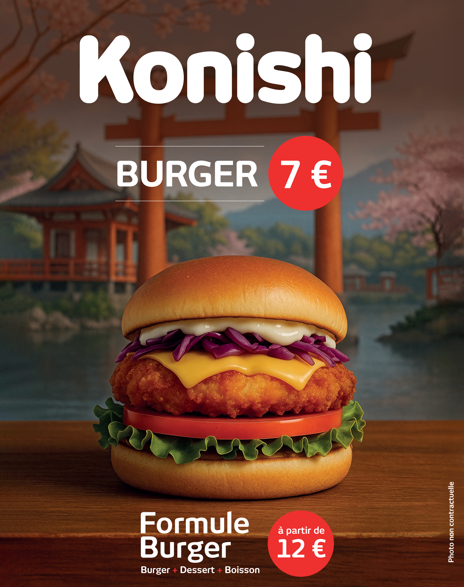 Affiche commerciale Konishi