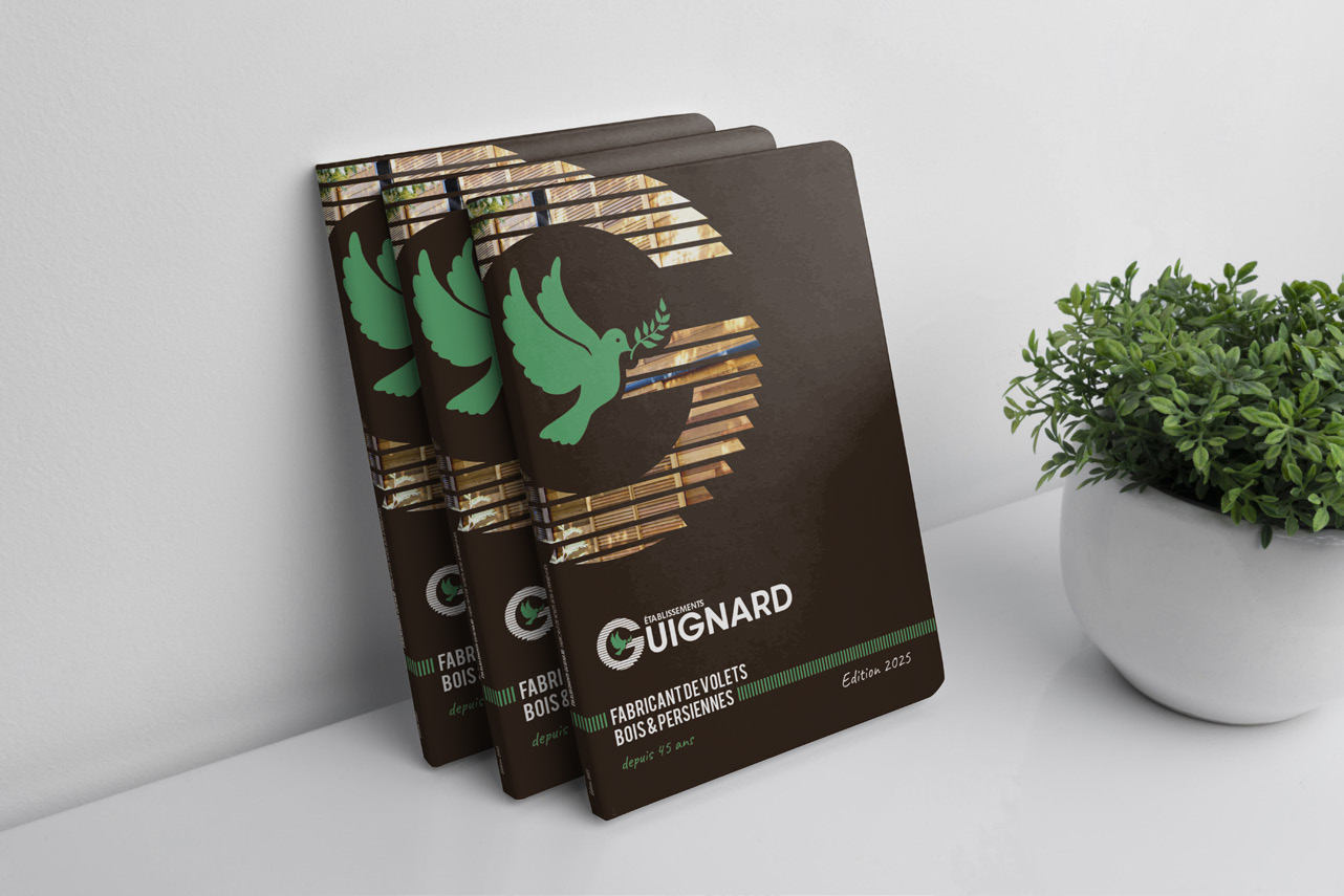 Brochures Établissements Guignard conçues par Iwego, agence de communication